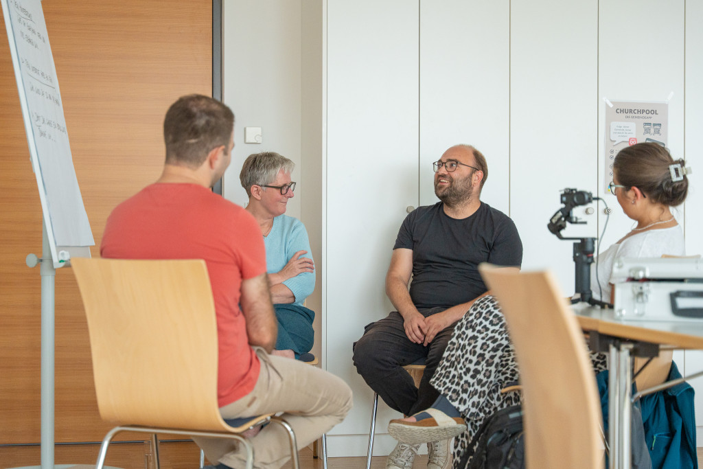 Steuerungsgruppe bei der Arbeit