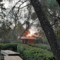 Sonnenuntergang auf dem Guest house Gelände