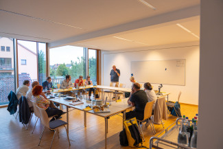 Steuerungsgruppe bei der Arbeit