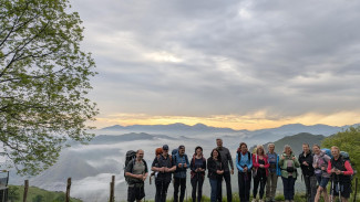 Aufbruch am frühen Morgen in den Pyrenäen